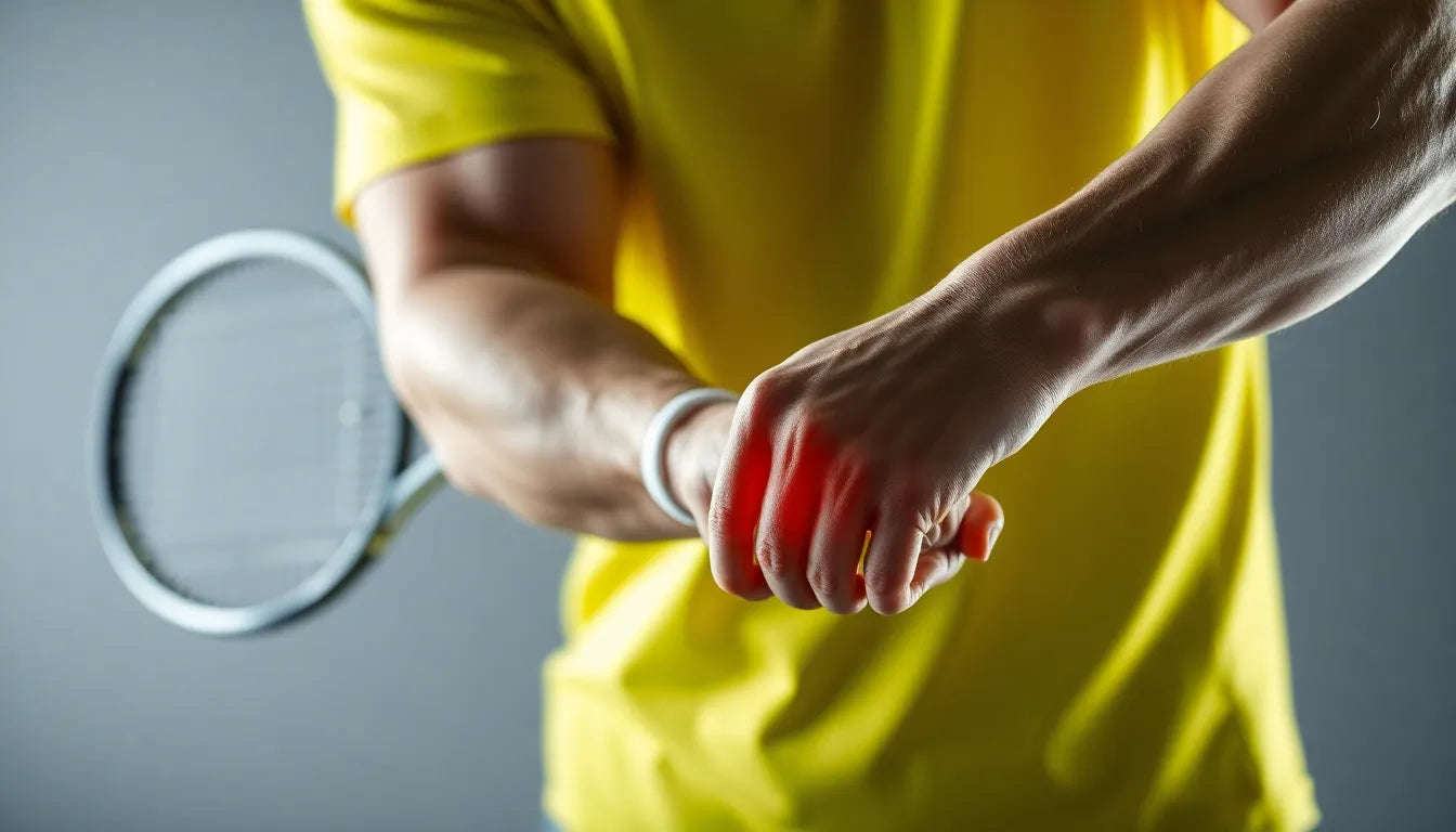 Tennisalbue-harjoituslukija: tehokkaimmat liikkeet kivun lievitykseen