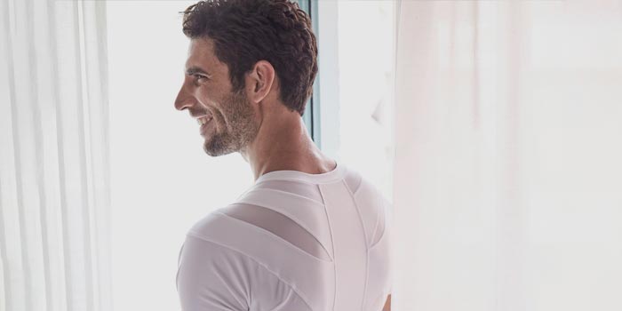 Asentoa korjaavat vaatteet miehille