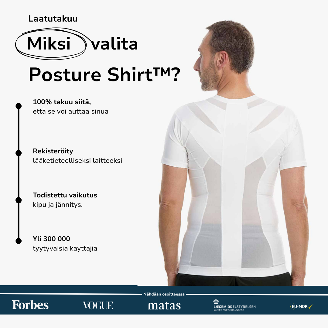 Men's Posture Shirt™ Zipper - Valkoinen