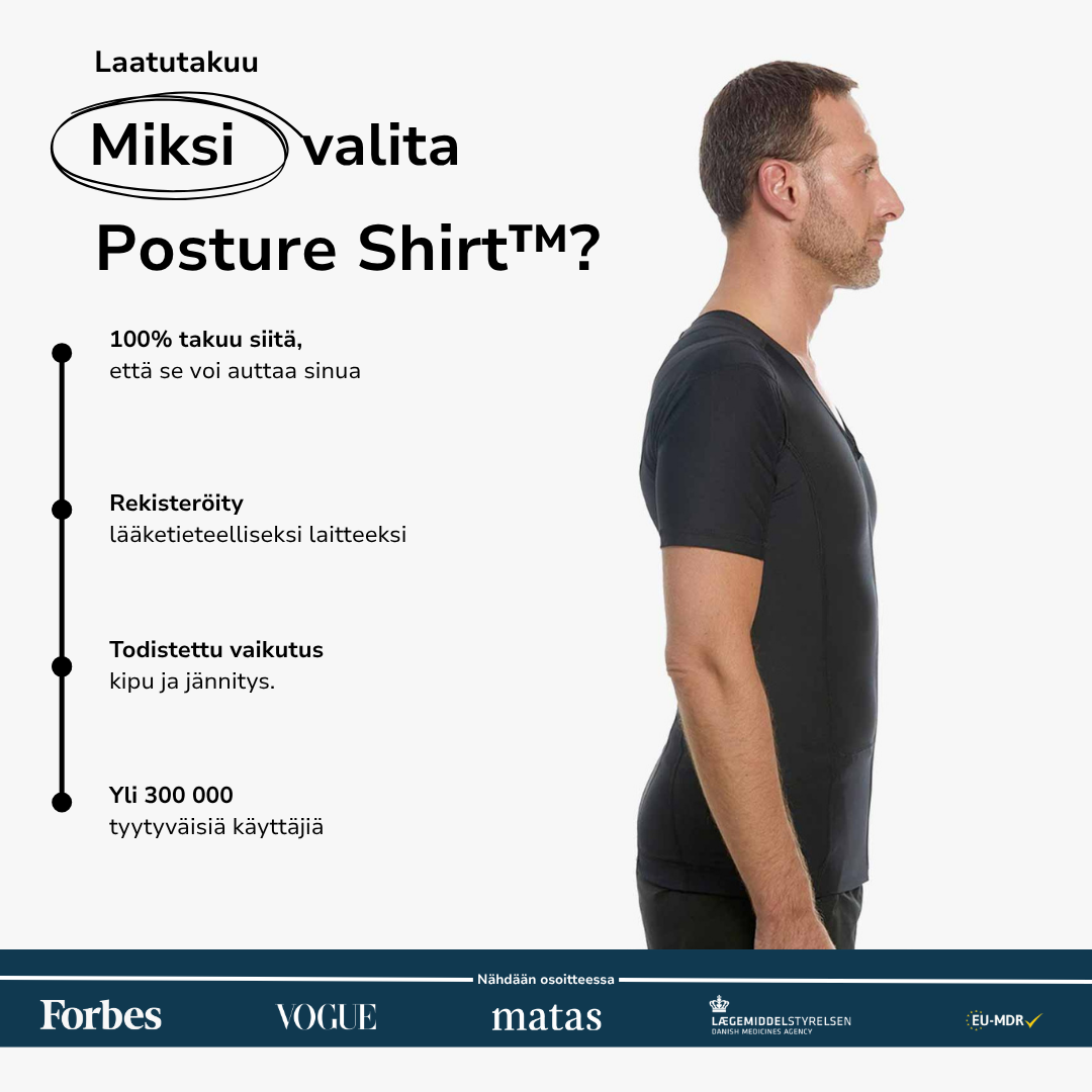 Men's Posture Shirt™ - Musta