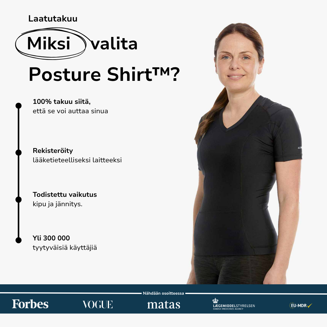Women's Posture Shirt™ - Musta C-STOCK