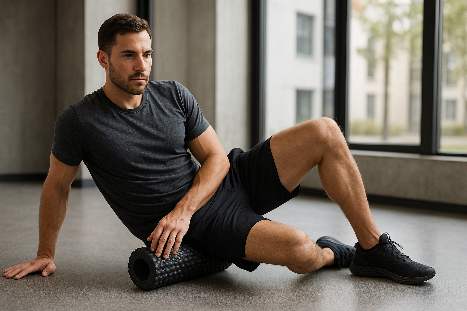 Foam roller -harjoituslukija: helpotusta lonkan kireyksiin