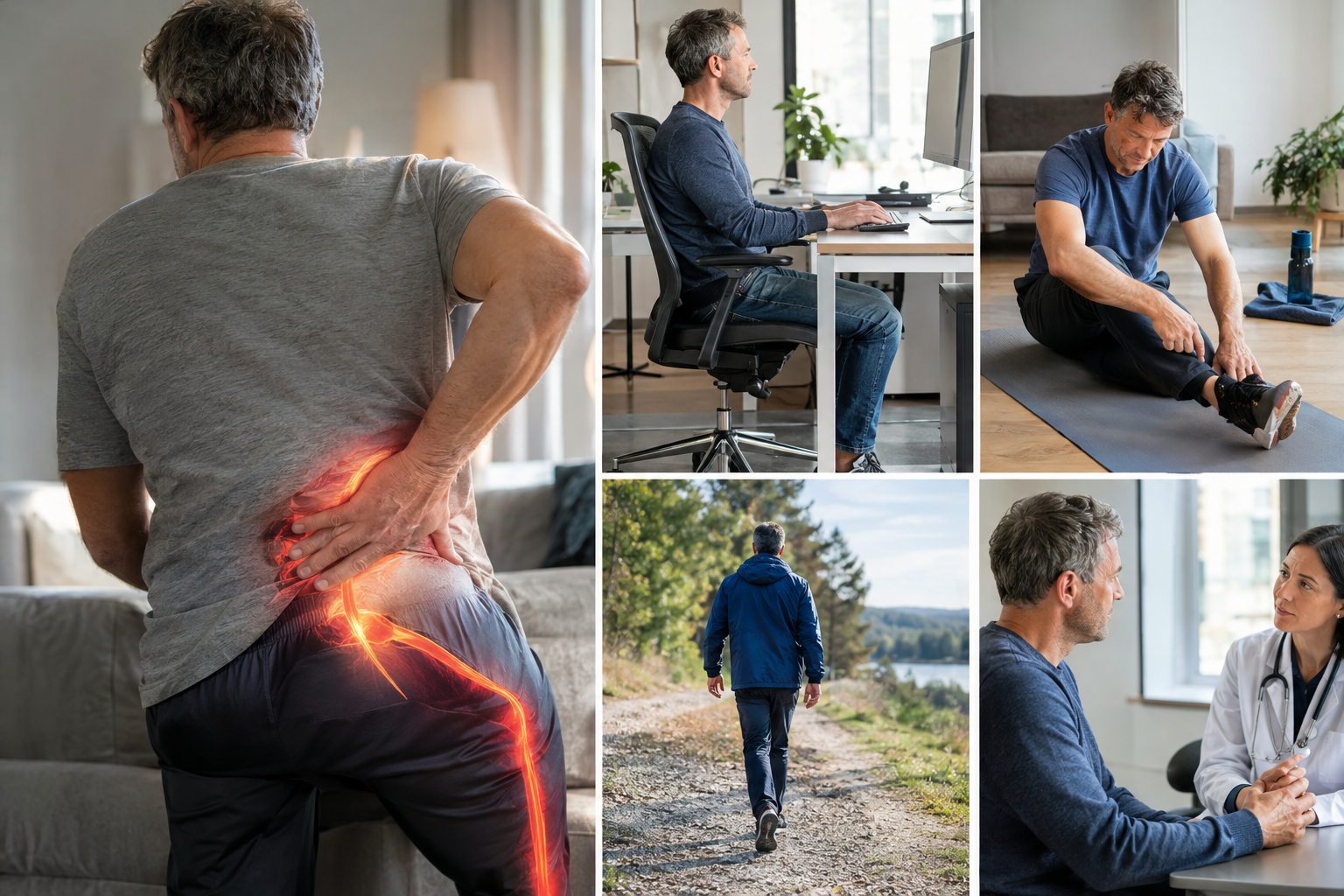 Iskiashermon kipu: vinkit arjen helpottamiseen ja ergonomiaan
