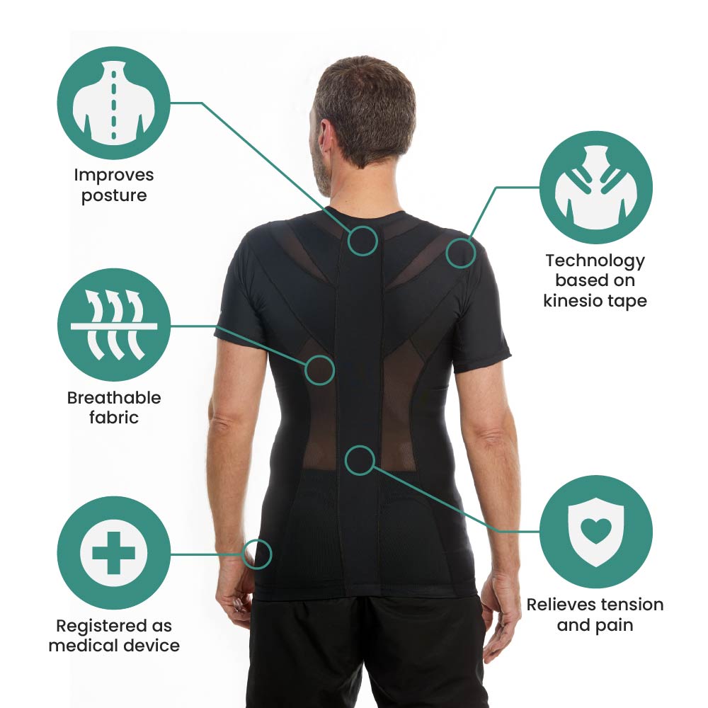 Men's Posture Shirt™ - Musta