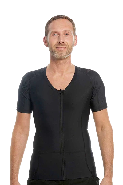 Men's Posture Shirt™ Zipper - Musta