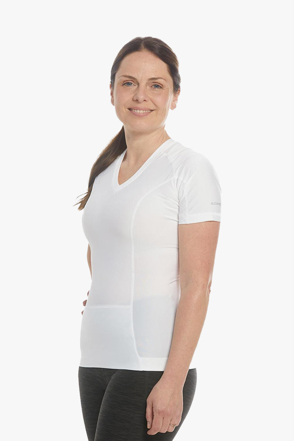 womens posture shirt valkoinen